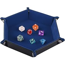 6 Plateaux à Dés En Cuir PU SIQUK - Portables Et Pliables Pour Jeux RPG, DND Et Soirées Jeux