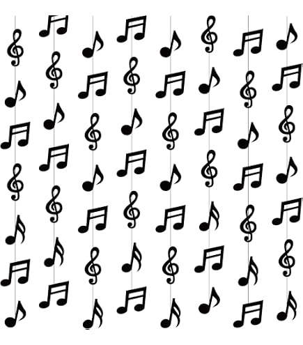 PRETYZOOM Musiknoten-Konfetti – Schwarze Plastikkonfetti Für Partys, Hochzeit, Geburtstag, 3 Packungen