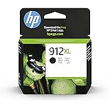 HP 912XL Nero, 3YL84AE, Cartuccia Originale HP da 825 Pagine, ad Alta Capacità, Compatibile con Stampanti HP OfficeJet Pro Se