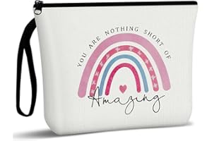 Aucuu Borsa Cosmetica in Tela, Multifunzionale Pochette Trucchi, Borsa Cosmetica da Viaggio, Beauty Case da Viaggio Donna, Borsa Cosmetica Portatile, Borse da Toilette Impermeabile Portatile