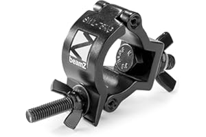 BeamZ BC38B-75 stabile Schraubklemme für Traversen, max 75kg, TÜV, Gerüstschellen, Coupler, Halbkupplung, Halterung für Lichttechnik, Bühnenequipment, Traversenzubehör, Schwarz