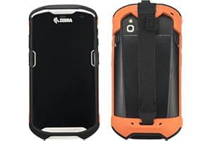 Protective Cover Case Rugged Boot with Hand Strap for Zebra TC51 TC52 TC56 TC57 TC510K,Case for Handheld Barcode Touch Mobile Computer,Scanner Accessories (Orange)