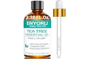 ENYORLI 100ml Olejek Eteryczny z Drzewa Herbacianego 100% Naturalny Ekstrakt Roślinny Odpowiedni do Dyfuzora Pielęgnacja Paznokci Pielęgnacja Włosów