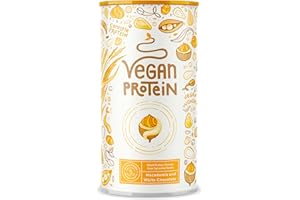 Wegański proszek białkowy | White Chocolate & Macadamia | 600 g białka w proszku | jakość premium | Made in Germany Alpha Foods