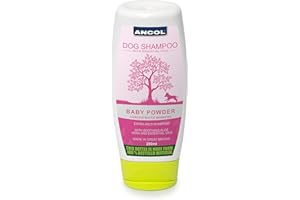 Ancol Dog Shampoo BB Baby Bath 200ml - Gentle Puppy Grooming Formula with Baby Bath Scent - Natural Essential Oils for Strong Cleansing - Pink Concentrated Pet Care Solution