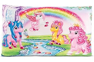 NICI cuscino di peluche Lissy PONY Unicorno 43x25cm colorato - Soffice cuscino morbido per bambini, bambine, neonati e amanti dei peluche - Ideale a casa, all'asilo o in viaggio - 49980