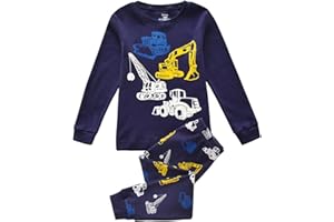 Tkiames Jungen Schlafanzug Langarm Herbst Winter Kinder Nachtwäsche Pyjama Sets 98 104 110 116 122 128 134