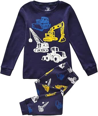 Super Kuscheliger Feuerwehr-Pyjama Für Kinder - Baumwolle Langarm Schlafanzug Set