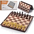 ColorGo Chess Set with Folding Magnetic Travel Games Board for Kids and Adults