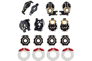 AMK TRX4 Brass Counter Weight Black Coating Portal Axle Housing for 1/10 RC Crawler TRX6 TRX-4 Bronco Defender Upgrade (8 in 1 Set for TRX4)