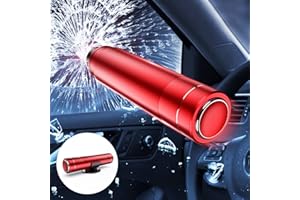 SHSBSCAR Red SafeHammer Glass Breaker and Seatbelt Cutter Auto Rescue Tool Window Breaker Escape Car Safety Hammer