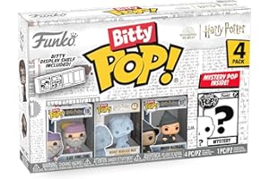 Funko Bitty POP! HP - Dumbledore 4PKand A Surprise Mystery Mini Figure - 0,9 cala (2,2 cm) - kolekcjonerska figurka Harry'ego Pottera - w zestawie półka do układania w stos - pomysł na prezent