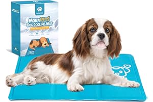 PAWTASY Dog Cooling Mat - Durable Pet Cool Bed Mat, Non-Toxic Gel Self Cooling Pad Scratch Resistant, Dog Ice Blanket Great for Keeping Dogs Puppy Cool in Summer - Large 90 x 50cm L