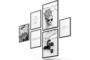 BLCKART Ensemble d’affiches Coco, de qualité supérieure, avec des images recto-verso, élégantes, pour la décoration du salon, 2 au format A3 et 4 au format A4, sans cadre