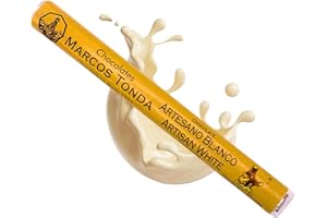 CHOCOLATES MARCOS TONDA Chocolate Marcos Tonda – Chocolate Blanco Artesano | Chocolate Blanco 30g En Forma De Puro | Chocolates Originales Para Regalar | Desde 1793