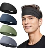 Tumurup 3 Bandeaux Cheveux Sport Anti-Transpiration - Homme & Femme, Élastiques Et Absorbants Pour Running, Yoga, Tennis