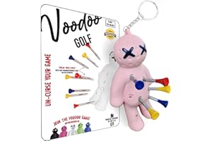 Voodoo Golf Ball Tee Holder | Novelty Keychain Accessory for Bag | Gifts for Men | Fits 3 1/4, 2 3/4, 1 1/2 Tees