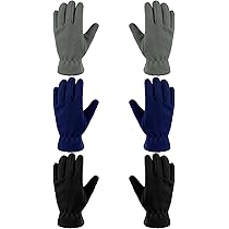 2 Pack Kids Winter Fleece Gloves - Warm Polar Gloves For Boys And Girls, Cold Weather Handwear