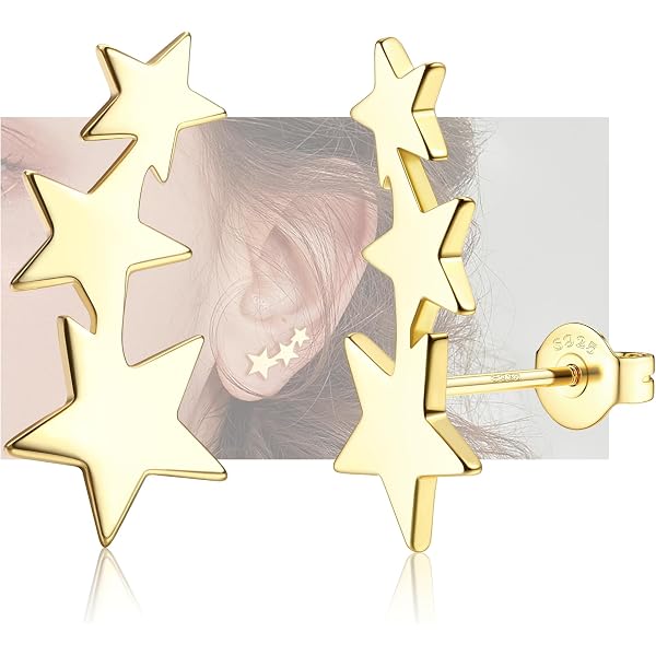 SilberDream GSO405W - Orecchini A Stella Aperta In Argento 925 Con Zirconi Cechi, Colore Bianco