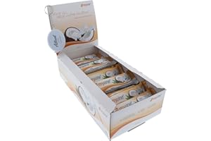 myline Eiweißriegel verschiedene Geschmäcker Protein Eiweiß L-Carnitin 24 x 40g inkl. Atlant Vital Maßband (Kokos)