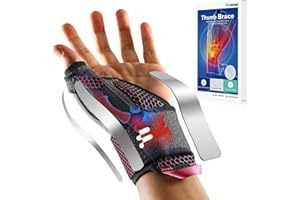 Fitomo Orteza kciuka, opaska na nadgarstek 2 w 1 do zapalenia ścięgna pochewki ścięgna De Quervains, zapalenie stawów, palec zatrzaskowy, zapalenie ścięgien, łagodzenie bólu cieśni nadgarstka i