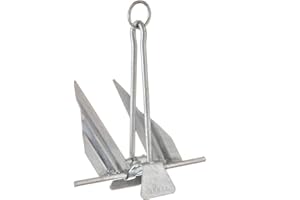 Seachoice Utility Anchor with Slip Ring Shank – Hot-Dipped Galvanized Steel or PVC Coated – Multiple Sizes