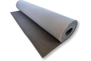 TAPHICEROS Ciel de toit de voiture, Gris clair, 200 cm x 180 cm, Vendu au mètre, Tissu pour Revêtement de Voiture, Rénovation Garniture Intérieure Textile pour Auto Caravane Bateau Camping DIY