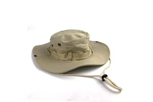 BEISIJIA Chapeau de pêche à large bord - Protection UV - Chapeau boonie coupe-vent - Chapeau de soleil pour homme et femme