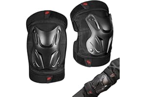 SVCEQZE Coudières de moto, genouillères et coudes pour adultes, les coudes sont des protège-tibias réglables - Équipement de protection, accessoires de moto pour patins à roulettes, skateboard,