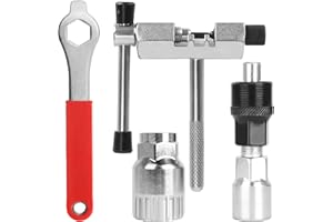 KAHOUI Extracteur Pedalier, Extracteur de Manivelle pour Bélo, Extracteur de Manivelle de vélo et Outil de Pédalier avec clé de 16 mm Ensemble D'outils de Pédalier de vélo Outil