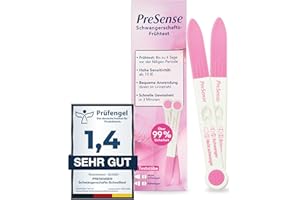 PreSense® - Schwangerschafts-Schnelltest (2er Pack) - Schnell, Sicher, Zuverlässig und Einfach – Urintest - SS Test Schwanger – Schwangerschaft