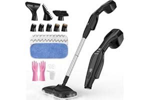 ‎AUIFFER AUIFFER Dampfreiniger 17 in 1, Multifunktionaler Steam Cleaner Mit Handgerät Und Dampfmopp, Schnelle Aufheizzeit In 30 Sekunden, Mit Aufsätzen Für Haushalt, Böden, Teppiche, Fliesen, Glas, Küche, Bad