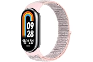 TumCez Cinturino in Nylon Compatibile con Xiaomi Smart Band 10/Xiaomi Smart Band 9/Xiaomi Smart Band 8 Cinturino per Donna Uomo