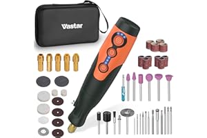Vastar 135W Multi-Function Rotary Tools Electric Rotary Tool Kit, 6 Adjustable Speed, 8000-35000 RPM, with 210 Accessories, Suitable for Cutting, Engraving, Drilling, Grinding, Polishing
