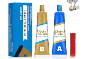 MIIOTO Soudure a Froid Metal, Colle Metal Extra Forte, Soudures a Froid Aluminium, AB Glue Colle Metals Extra Forte, Soudures Magique Colle pour Réparer Divers Défauts Moulage Pâte de Réparation Métals100g