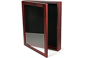 Forever Frames 20,3 x 25,4 cm kleiner Schattenbox-Rahmen, Deep Shadow Box Vitrine, rote Schattenbox, Shadowbox Bilderrahmen, Graduierung Cap Shadow Box, Militärische Schattenbox Holz, Hochzeit Shadow