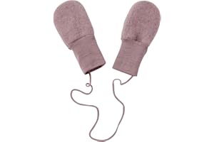 Engel rękawiczki bez kciuka, polar, 100% wełna organiczna (kbT), Melanż z drewna różanego, 50-56