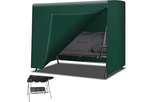 Funshot Garden Swing Cover 3 Seater Waterproof, 220 x 125 x 170cm 3 seater swing cover Hammock Cover, Anti-UV, swing seat covers 3 seater waterproof Furniture Protective Cover