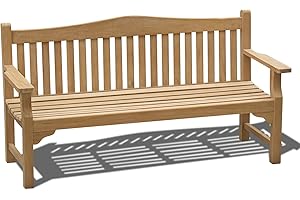 Jati Runnymede Teak 6ft FULLY ASSEMBLED Commemorative Memorial Bench ? 1.8m