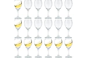 Soopiiso Limoncello verres à liqueur avec pied et verres à vin (18, 130ml)