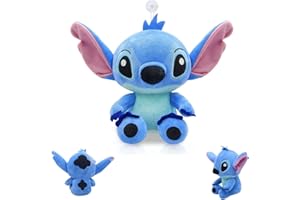 FMKLDENA Stitch Peluche Juguetes, 20 cm Peluche de Stitch, Stitch Peluche Figura, Suave Lindos de Stitch Peluche, Adecuado como Regalo Infantil y como decoración