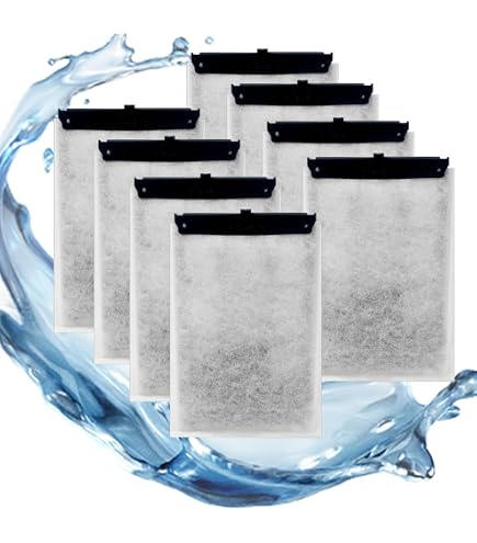 8 Ersatzfilter Für Tetra ReptoFilter Medium 250/300 – Mit Aktivkohle & Filterwatte, Wasserklärend