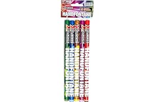 vama Xplode farbige Handfontänen in 5 Farben für Hochzeit Geburtstag Party tierfreundlich Jugendfeuerwerk (1 Packung)