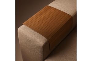 ABACHI WOOD plateau bois naturel canapé, résistant chaleur, support boissons collations accoudoirs, sous-verres, décoration maison cadeaux, 42x32 cm (marron)