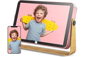 KODAK Digital Photo Frame WiFi Digital Picture Frame 10 inch, Digital Frame with 4000mAh Battery, 16GB Internal Memory, HD IPS Touchscreen, Electronic Photo Frames Share Picture and Video via APP
