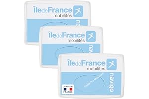 Idée pro mobilité® Lot de 3 Protège-Cartes Transparents – Éjection Facile au Pouce + Maintien Sécurisé – Compatible Navigo, Carte Bancaire, Scolaire – Fabriqué en France