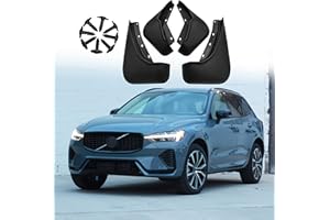 ‎ERMWALR ERMWALR For Volvo Xc60 2018-2023 Mud Flaps Set of 4 No Drilling Required Car Fender Flexible PP Mud Flap Splash Guard (Vlv Xc60 18-23)