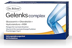 ‎DR BÖHM Dr. Böhm Gelenks complex: Für Knorpel, Knochen und Gelenke, Wirkstoffkombination aus Vitaminen, Mikronährstoffen sowie Gelenk- und Knorpelbestandteilen, 60 Tabletten