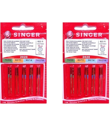 100PCS Aiguille à coudre à tige plate Organ 24X1 DHX1 POUR SINGER 25 26