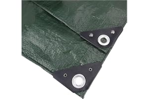 NOOR Abdeckplane wasserdicht „Easy“ 4x6m 90g/m², UV-stabilisiert, beidseitig beschichtet, Gewebeplane für Schutz vor Witterung, Garten Camping & Outdoor, Grün